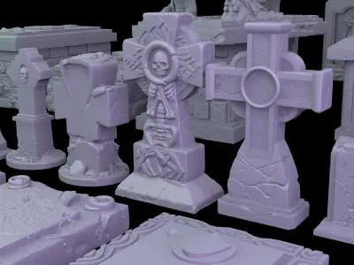 Old Graveyard 3D print model