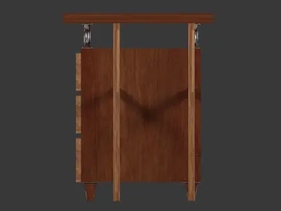Writing Desk vol 1 Low-poly 3D model
