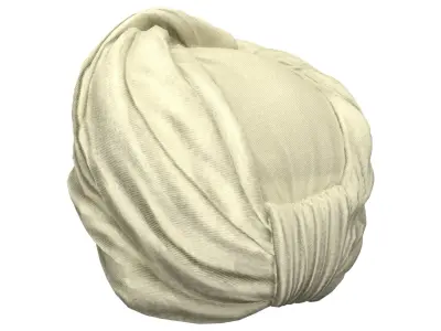 Sultan Wrap Hat Low-poly 3D model