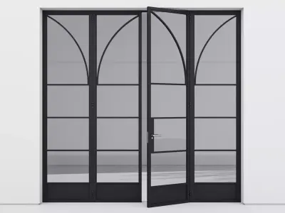 Aluminium door 336 3D model