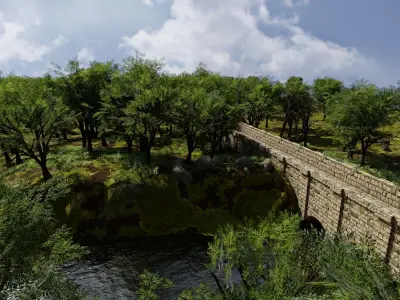 Bridge Scene 3D model