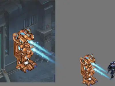 Wall Fortress - Electric Shock 02 3D model