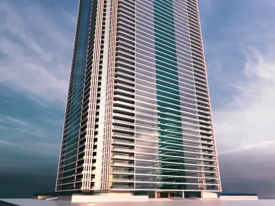 Modern Building Concept V303 3D model