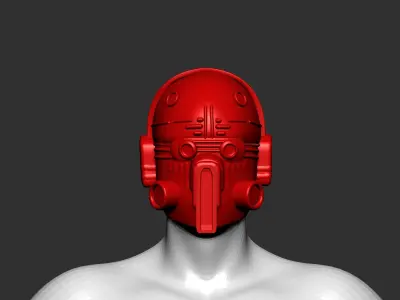 helmet high poly sculpt 3d printable  3D model 137