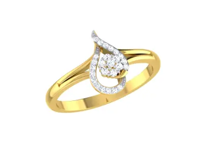 Women Ring  Render 3dm STL OBJ FBX Details 3D print model 279
