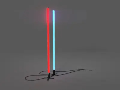 Industrial Lights Low-poly 3D model