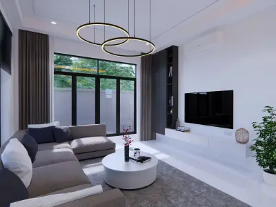 Modern House  3D model 7