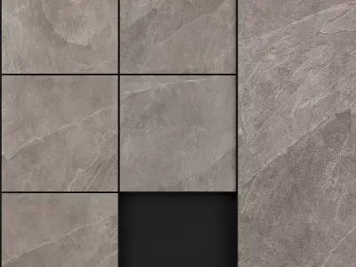 Zeus Ceramica Cornerstone Slate Grey 3D model