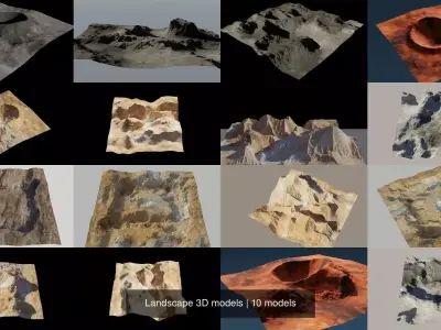 Landscape 3D models 3D Model Pack