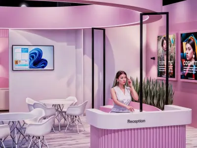 Exhibition stand 3D model