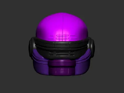helmet high poly sculpt 3d printable ver 7 3D model 3D model