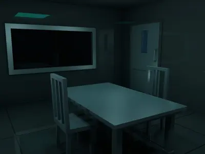 interrogation Room Low-poly 3D model buy