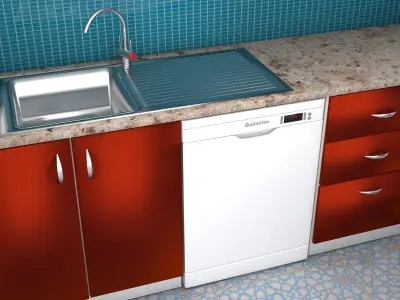 Modern Kitchen 4K 3D model