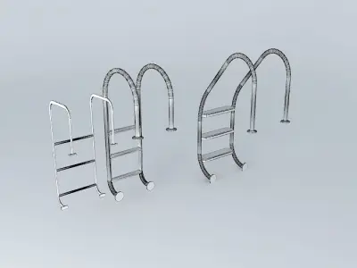 pool and parapet ladders Free 3D model