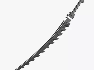 Fantasy Sci-Fi Sword Low-poly 3D model