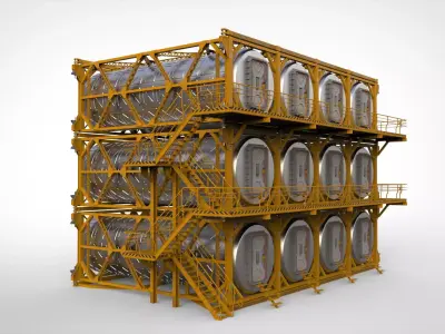 sci-fi architecture 10 3D model