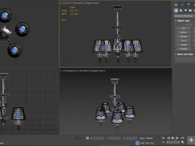 Freya Monique chandelier 3D model