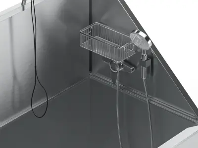 3D Dog Wash Station 3D model