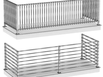 Railing set of 2 3D model
