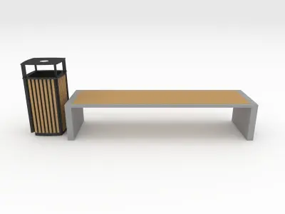 Bench Park 35 3D model