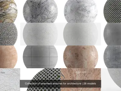 Collection of seamless materials for architecture Texture