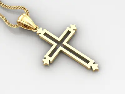 Cross Light Gold 4CP029 3DM STL 3D print model
