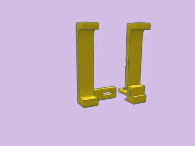 Door Handles with Lock 3D print model