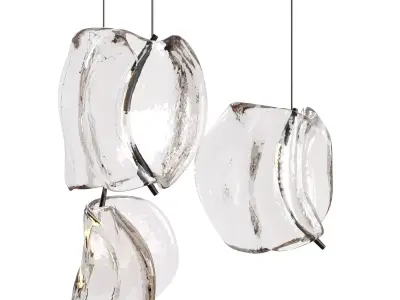 141 Sculptural Pendant Lamp by Bocci 3D model