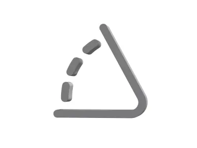 3d angle Low-poly 3D model