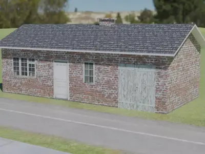 Old House Free low-poly 3D model order
