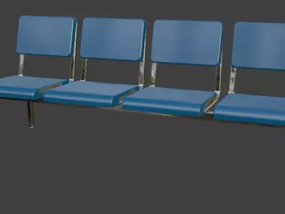 Hospital Bench 3D model