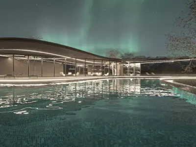 Modern Organic Spa  Wellness Exterior Parametric Amorphous Low-poly 3D model