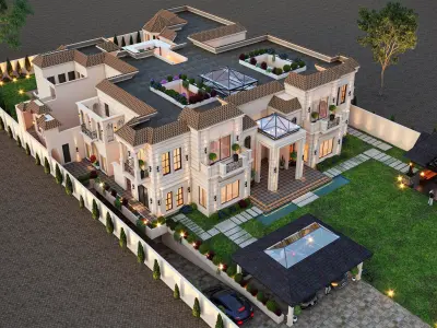 6 Kanal Classic Exterior Elevation 3D model