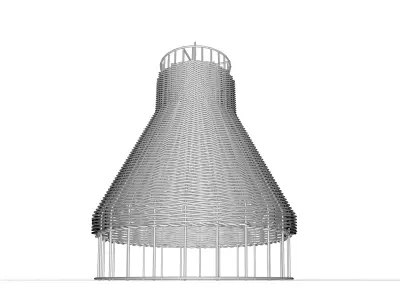 Laika Light Single Bell Pendant 3D model