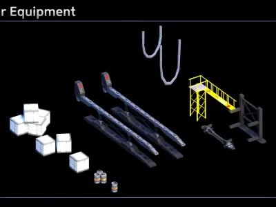 Spaceship Dreadnought Vengeance Low-poly 3D model
