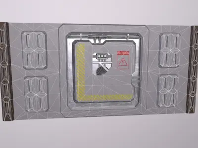 sci-fi Architecture PBR Panels kitbash Low-poly 3D model