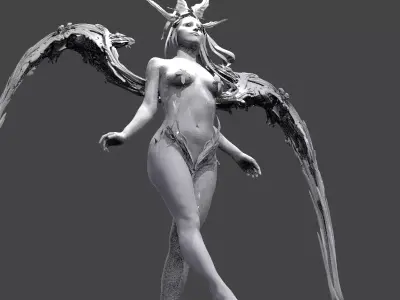 Monolith Angel Female 5  3D model