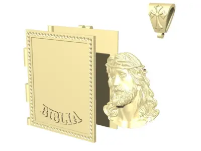 pingente da biblia de cristo  3D print model