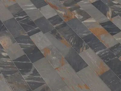 Blue Grey Slate Planks PBR Texture  Texture