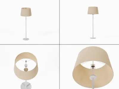 Modern Design Standing Lamp Low-poly 3D model