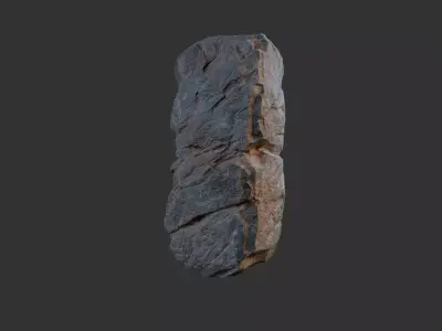 Cliff Rock A Low-poly 3D model