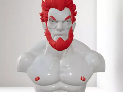 Akuma Bust  3D Model STL Printable 3D print model buy