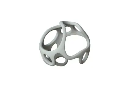 SciFi Cube Object No 37289 Low Poly Shape Texture
