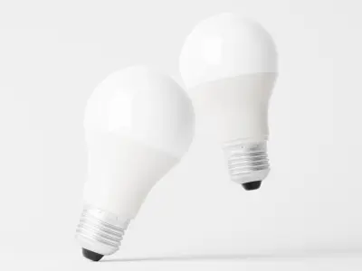 LED bulb Low-poly 3D model