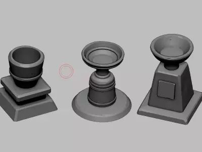 All types of light 3D print model