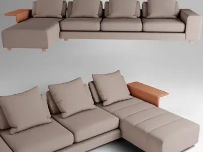 The Long Island Sofa 3D model