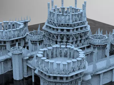 Grand Celtic Temples Kit bash  3D model