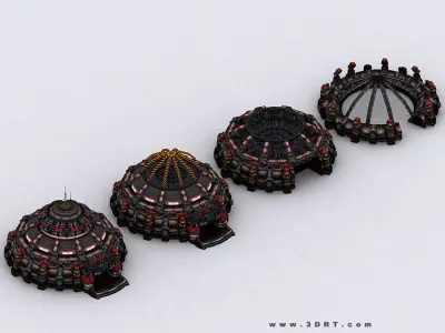 3DRT - Armory  Low-poly 3D model