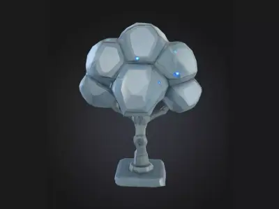Stylized 3D Tree  Low Poly  Low-poly 3D model