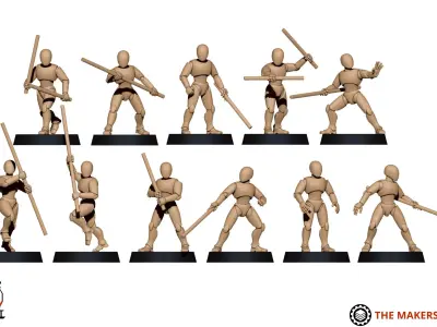 Misc - mannequins 3D print model